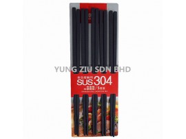 5 PAIR ZINC ALLOY CHOPSTICKS